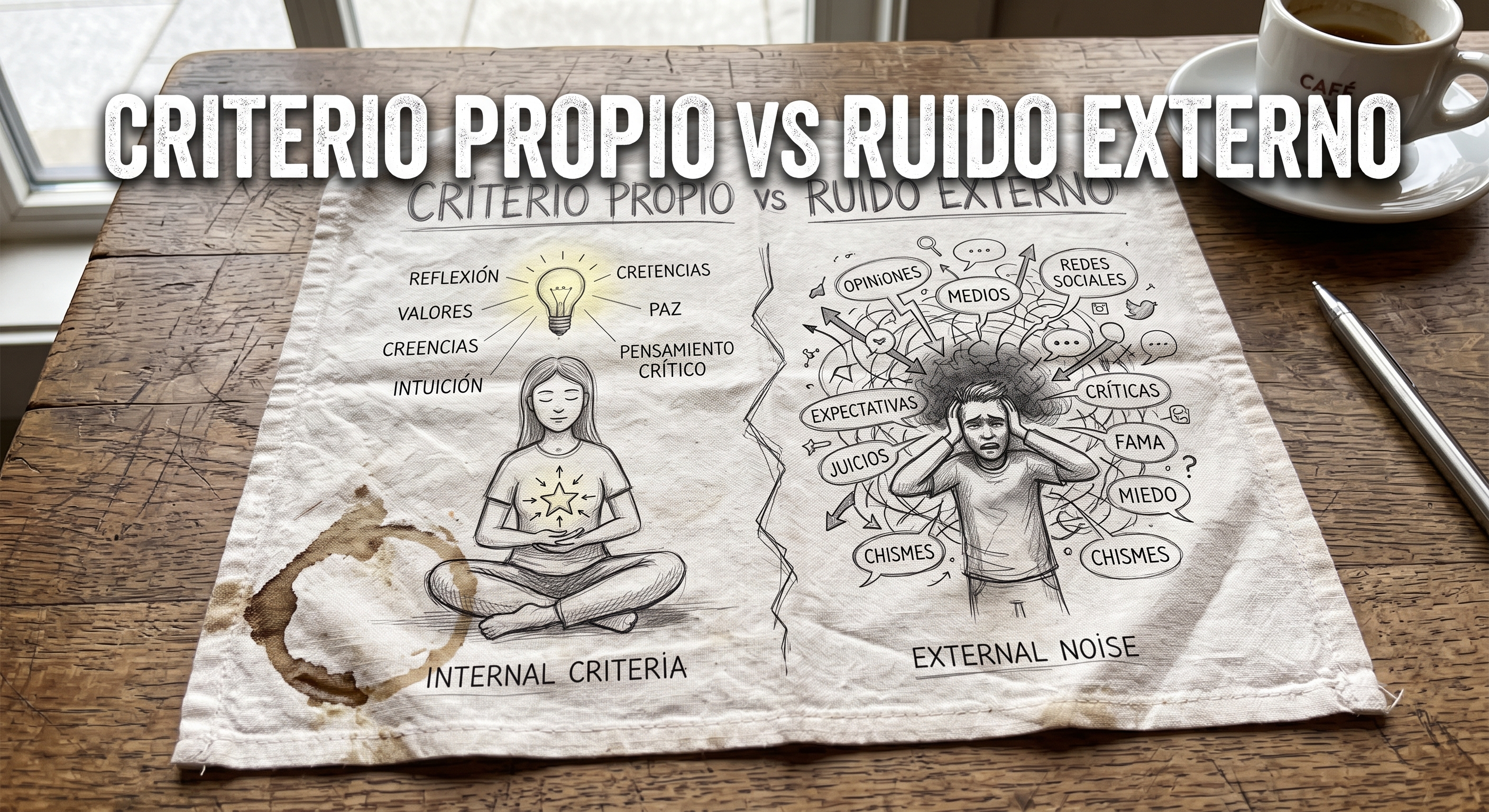 Criterio propio vs ruido externo