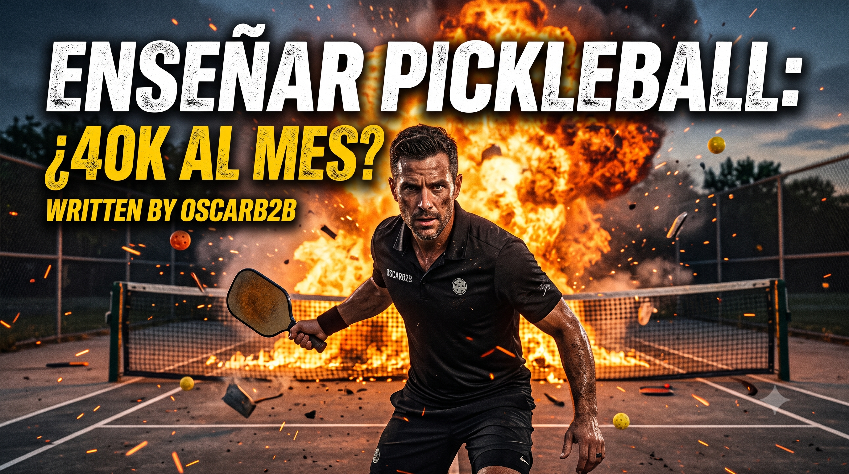 Enseñar Pickleball y ganar 40K al mes